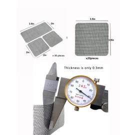 FLYZZZ Window Screen Repair Patches, Screen Door Repair Kit，Window Screen Repair Tapes, Self-Adhesive Screen Kit Suitable for Repairing Holes&Tears (50Pcs)