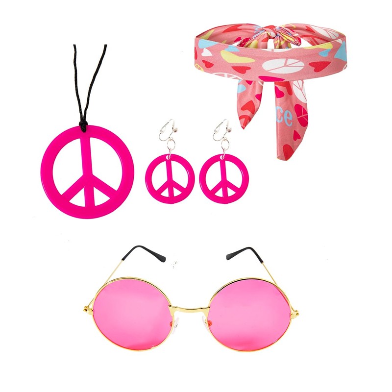 IWALUE 60s 70s Outfits Hippie Kid Girls Costume Set Disco