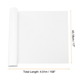 Rebower Repair Patches Repair Tape Self-Adhesive DIY Repair Patch Linen Gear Patch for Sofa, Furniture, Chair, Clothing,Tents,17x158 Inch,White