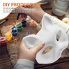 24PCS DIY White Paper Cat Mask for Costume Party Paintable