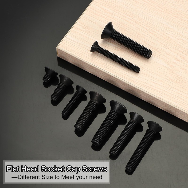 PATIKIL Hex Socket Cap Screw 5/16-18 x 5/8" Flat Head