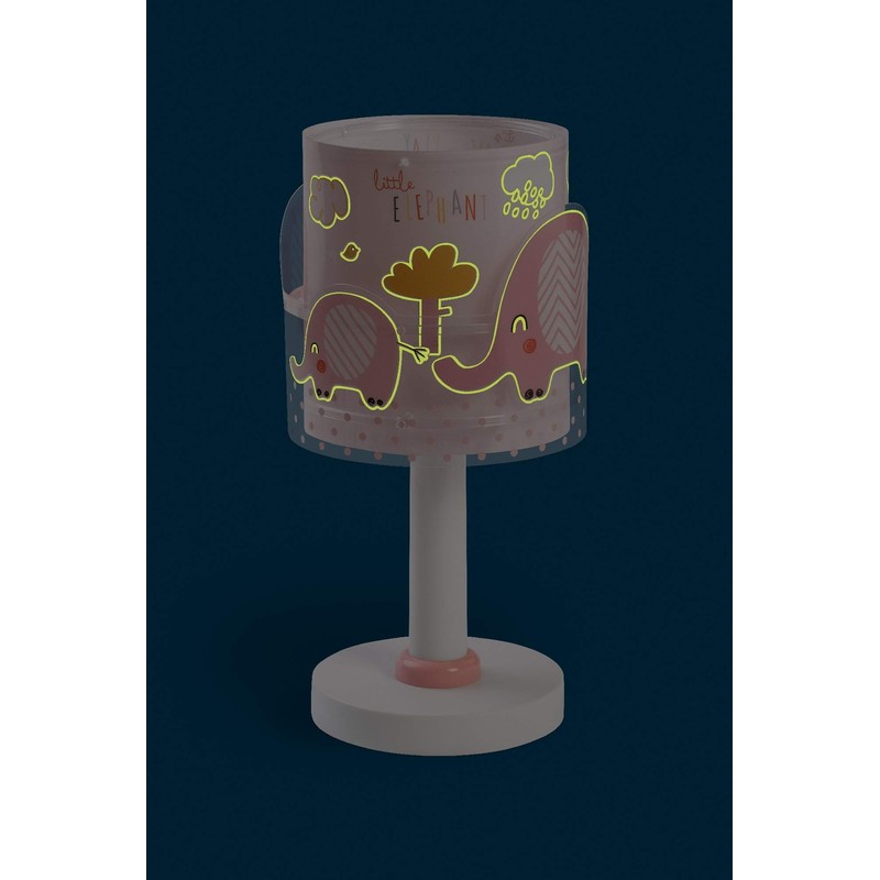 Dalber 61331s E14 Children's Table Lamp Bedside Lamp Little Elephant