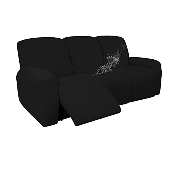 Easy-Going 100% Dual Waterproof Recliner Sofa Cover, 8-Pieces Stretch Relining