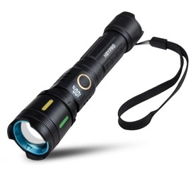 HBYPRO Rechargeable Stong Flashlights High Lumens Bright LED Flashlight Compact Handheld Flash Light with 4 Light Modes for Home and Outdoor Use