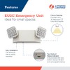 Lithonia Lighting Basics LED Emergency Light, Dual Adjustable Heads, Wall