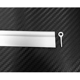 A.A 1/4" Hollow Bead Welt Vinyl Trailer RV Cabinet Wall Corner Gimp Trim (25 ft, White)