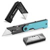 WORKPRO Folding Utility Knife with 10 Extra SK5 Blades, EDC