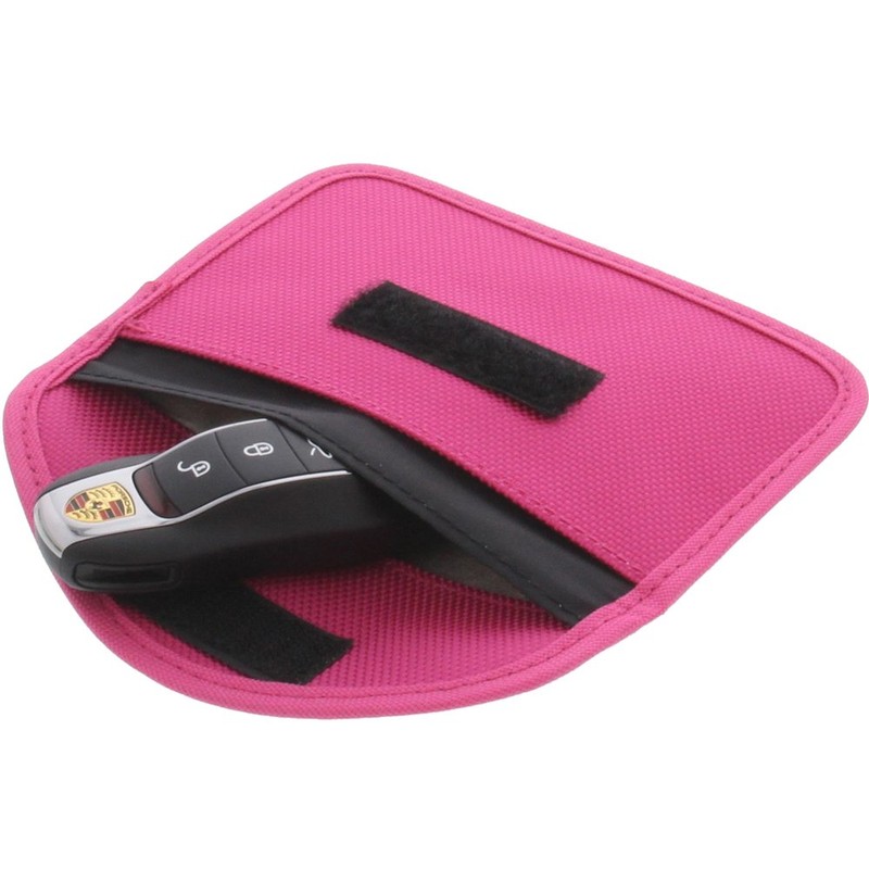 foto-kontor Radiation Protection Case Pink for Keyless Keys Entry Open