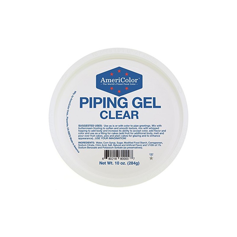 Americolor Premium Piping Gel, Clear, 10 ounce