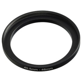 vhbw 40.5mm to 46mm Step Up Ring Adapter for Camera Lens Filter Adapter Metal Black
