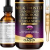 OASIS FORCE Organic Milk Thistle Extract Liquid for Liver Cleanse