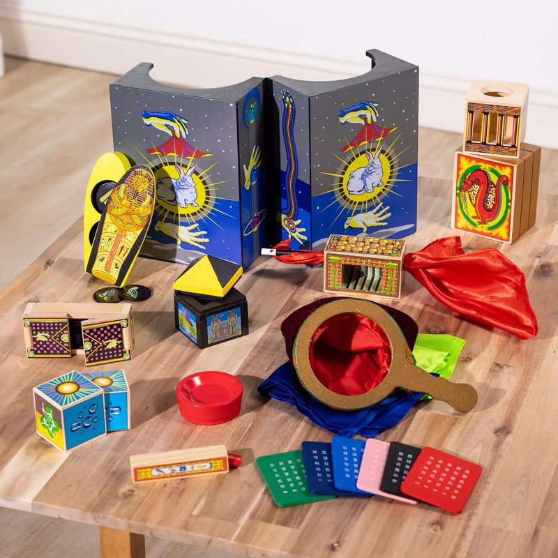 Melissa & Doug Deluxe Solid-Wood Magic Set With 10 Classic