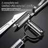 Stainless Steel Vegetable Peeler Set For Kitchen, 3 Piece, Silver,
