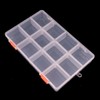 Farmer Mani Clear Bead Storage Containers with Adjustable Dividers Rectangle