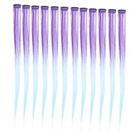 FOMIYES 20pcs Gradient Hair Extension Clips High-temperature Resistant Cosplay Hair for Parties Festivals and Daily Use for Unique Hairstyles