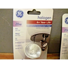 GE Halogen 20w Mr16 BAB/CG 12 Volts Floodlamp Qty=2 per Order