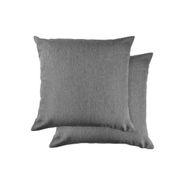 Emma Barclay Jardin - Waterproof Indoor/Outdoor Cushion Cover For Chairs or Sofas - 17x17 (43x43cm) (Charcoal)