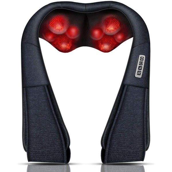 MoCuishle Neck Massager, Back Massager with Heat, Shiatsu Shoulder Massager for Neck Pain Back Pain Relief,Massager Neck Gifts for Thank You & Appreciation, Birthday, Relatives & Family, Anniversary