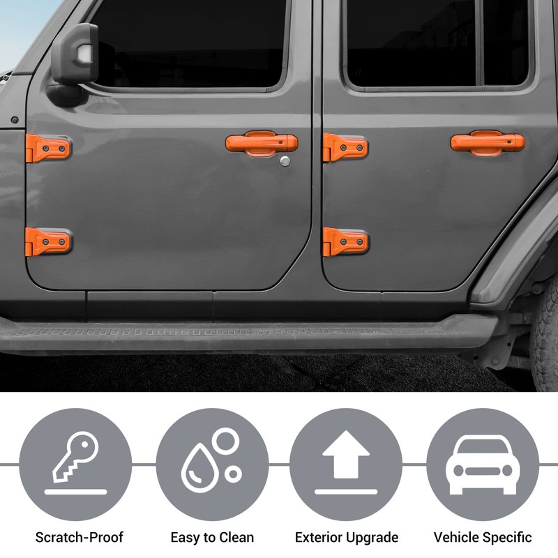 JeCar Exterior Trim Kits Door & Hood Hinge Covers Door