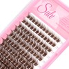 Color Brown Eyelash Clusters Mixed Size 10/12/14/16mm False Eyelashes C