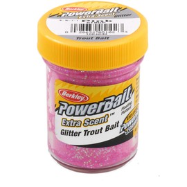 Berkley PowerBait Glitter Trout Bait,Pink,1.75 Ounce Jar