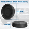 MYFAMIREA Magnetic Keyhole Covers for Jeep Wrangler JL/Gladiator JT 2018-2025