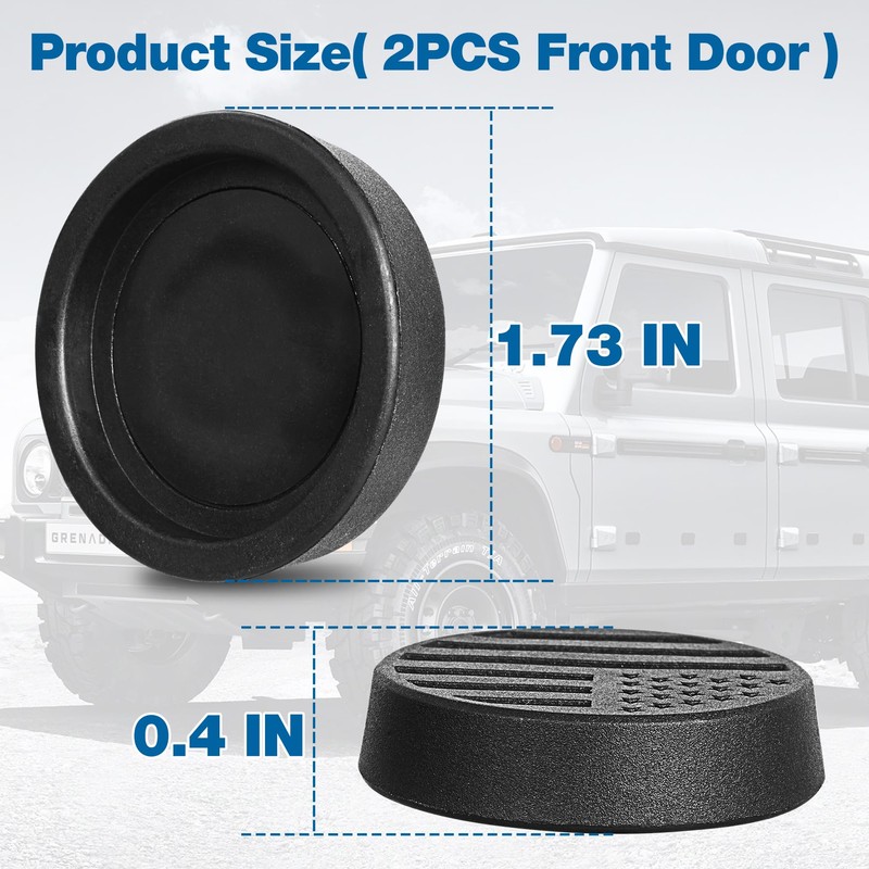 MYFAMIREA Magnetic Keyhole Covers for Jeep Wrangler JL/Gladiator JT 2018-2025