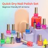 SUPWEE Bright Neon Nail Polish Set, Summer Rainbow Quick Dry