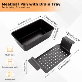 STARVAST 2 Pack Pullman Loaf Pan, 1 lb Non-Stick Corrugated Carbon Steel Bread Loaf Pans for Homemade Bread Sandwich & Toast Oven Baking, Carbon Steel Toast Box