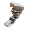Thumb Operated Offset Cam Lock, Stainless Steel Keyless, Metal Replacement