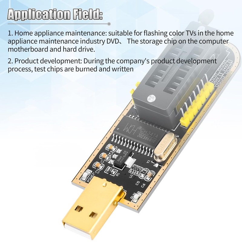 CH341A Programmer SOIC8 SOP8 Flash Chip Eeprom Programmer IC BIOS