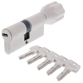 ABUS EC550 Profile Knob Cylinder Length 45 / 45 mm with 5 Keys