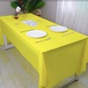 POPOYU 2Pcs 137 * 274cm Yellow Table Cloth Table Covers,Easter