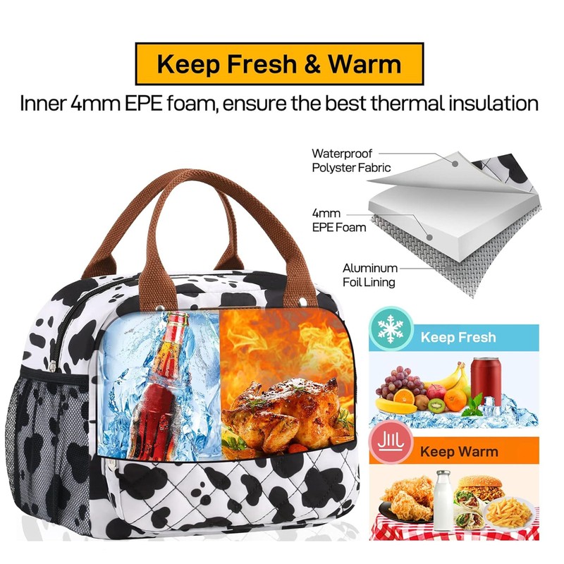 HOMESPON Buringer Lunch Bag for Woman Man Adults with Front