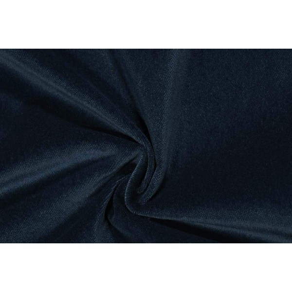 Sintra Eclipse Navy Blue Crypton Velvet Upholstery Fabric