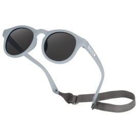 HECCEI Baby Sunglasses Polarised UV Protection Pebble ColorShift Sunglasses Flexible Frame for Boys and Girls 0-24 Months, Colorshift Grey