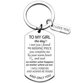 Valentines Day Gifts For Her Romantic I Love You Keychain Gifts For Girlfriend Wife Soulmate Unique To My Girl Keyring Present Birthday Anniversary Engagement Gift For Women