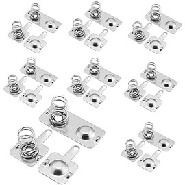 Cutelec 12Pairs Battery Springs AA Battery Negative to Positive Conversion Spring Contact Nickle Plated 12x12mm and 12x26.5mm