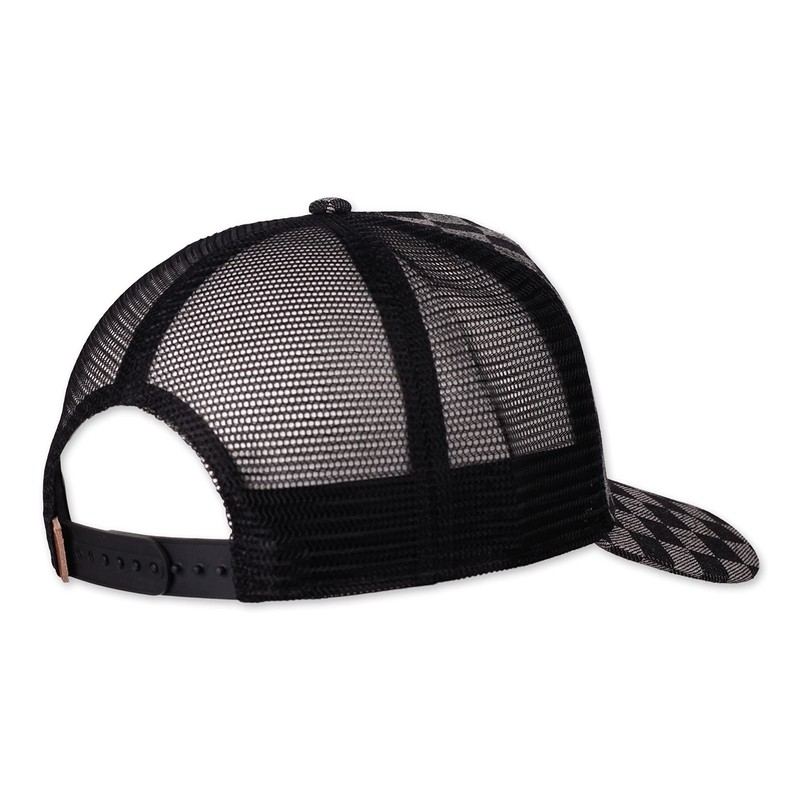 Djinns - Denim Check Trucker Cap Mesh Cap Hat Cap