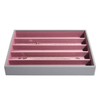 Stackers Dove Grey with Antique Rose Classic Medium Jewellery Box