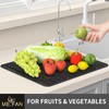 ME.FAN Silicone Dish Drying Mat for Kitchen Counter, Dish Drying