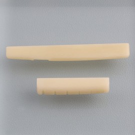 LYWSMSK Unbleached Acoustic Guitar Bone Nut & Saddle Set Compatible with YMH FG Acoustic Guitar 43mm / 75mm