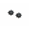 TH Set of 2 Tiny. Mini Black Spider Web Spiderweb