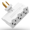 Fosmon 3 Outlet Adapter, 3 Way Rotating Outlet Plug Adapter,