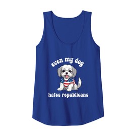 Womens Even My Dog Hates Republicans Liberal Harris for President Tank Top