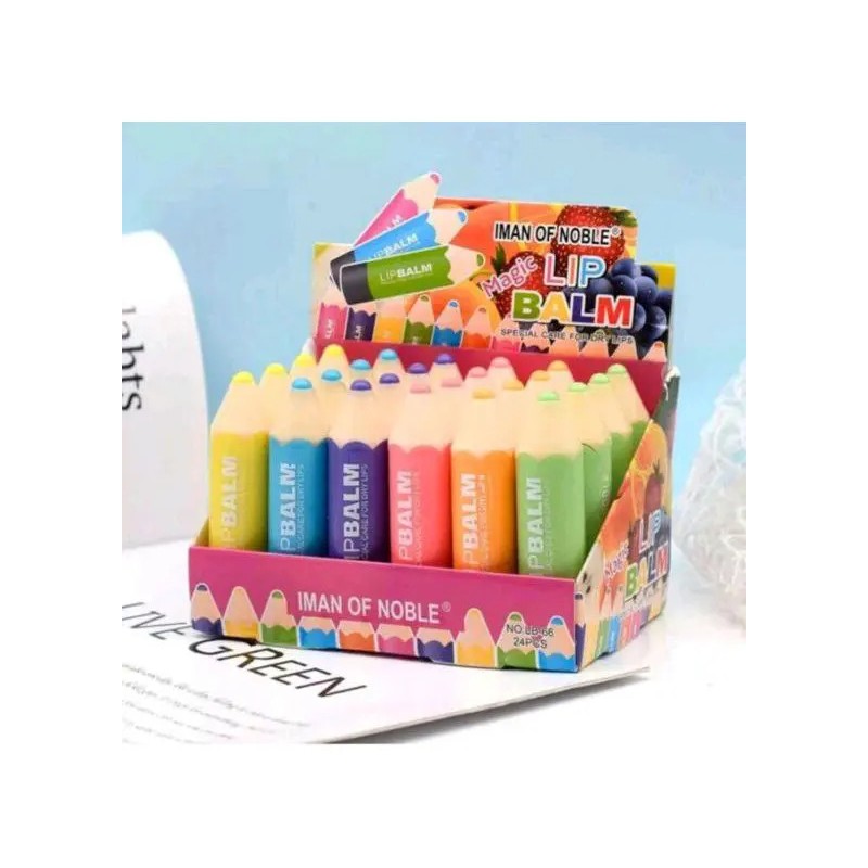 Bálsamo Labial Crayons Magic Caja De 24 Piezas