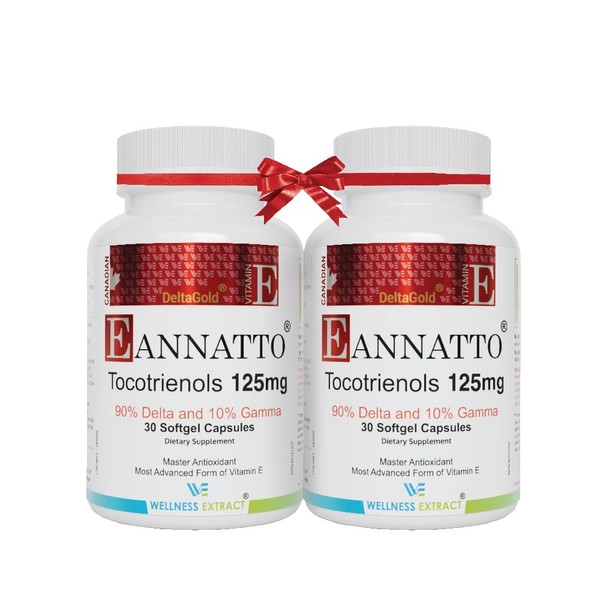 WELLNESS EXTRACT Eannatto Tocotrienols Vitamin E Supplements Tocopherol Free, Supports