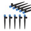 M METERXITY 10-Pack Drip Irrigation Emitters, 5"/13mm Drippers with Stake