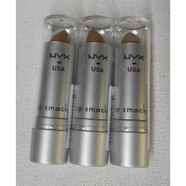 NYX 3 tube lot NYX USA LIPSTICK LIP SMACKING FUN COLORS 539 METIS sealed round tube