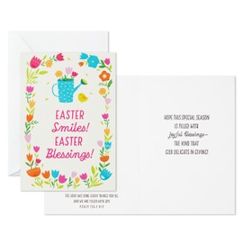 DaySpring Pack of Religious Easter Cards, Easter Smiles (8 Cards with Envelopes)